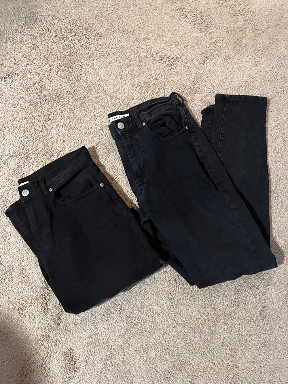 PacSun Men’s Skinny Jeans - Black (Pair of 2)